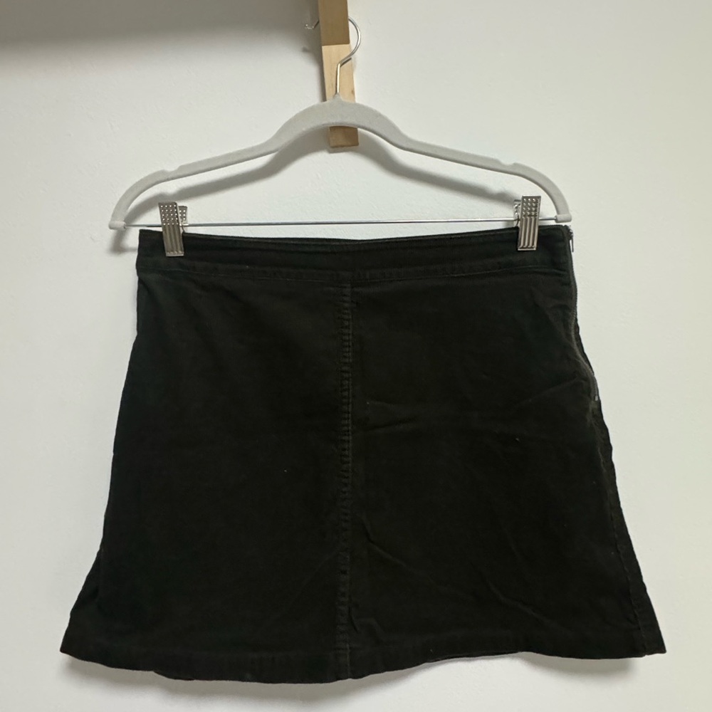 Aritzia Wilfred Forrest Green Mini Skirt Corduroy